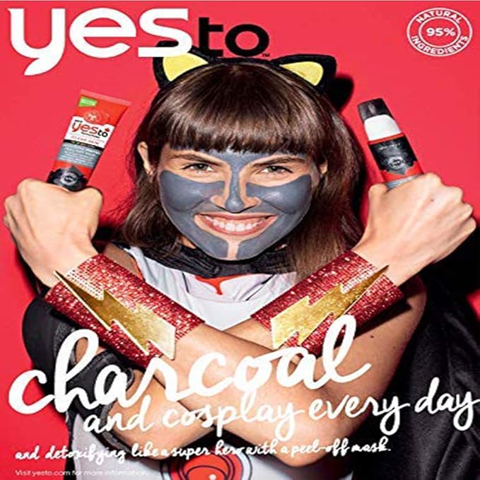 Yes To Tomatoes Detoxifying Charcoal Peel Off Face Mask, 2 Fl.Oz