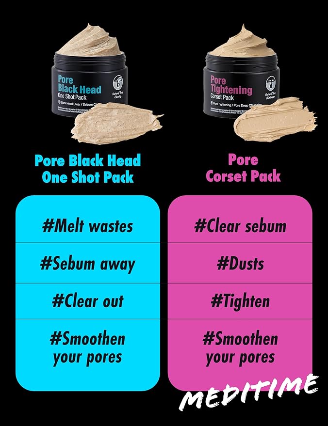 Meditime Pore Care Clay Masks (Corset Pack)