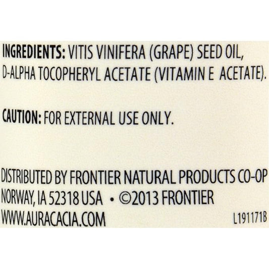Aura Cacia Grapeseed Skin Care Oil | GC/MS Tested for Purity | 118ml (4 fl. oz.) (Pack of 2)