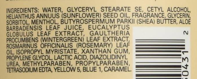 Village Naturals Therapy Muscle Shea Butter Lotion, Eucalyptus Mint Scent, 16 fl oz, Pack of 3