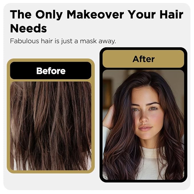 Herstyler Argan Oil Hair Mask - Hair Mask For Dry Damaged Hair and Growth - Deep Conditioning Argan Oil Har Mask - Curly Hair Mask for Limp Dull Hair - Anti-Frizz Hair Mask