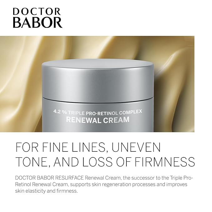 BABOR DOCTOR Renewal Cream | Regenerating anti-aging and anti-pigmentation face cream with pro-retinol complex | For radiant, rejuvenated skin | Refines the complexion | Vegan | 50ml