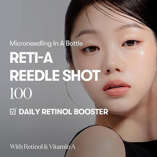VT COSMETICS Reti-A Reedle Shot 100, Retinol(Vitamin A) Microneedling Serum, Repairing Exosome, Ideal for Retinol Beginner, Glass Skin, Korean Skin Booster 1.69Fl Oz(50ml)