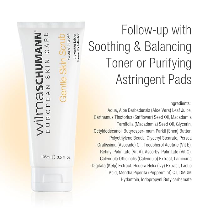 Gentle Skin Scrub, Natural Face Scrub, Face Exfoliant, 3.5 oz