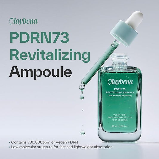 PDRN73 Revitalizing Ampoule – Hydrating & Repairing Serum with 73,000 ppm PDRN, Niacinamide & Peptides for Radiant, Plump Skin – Anti-Aging & Brightening Skincare – 30ml / 1.01 fl.oz