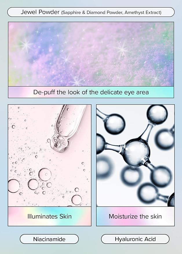 I DEW CARE Hydrogel Eye Patch - Starlit Kitten | Korean Under Eye Patches for dark circles and puffy eyes, Smooths Puffy Eyes, Eye wrinkle patches, Dermatologically Tested, (5 EA)