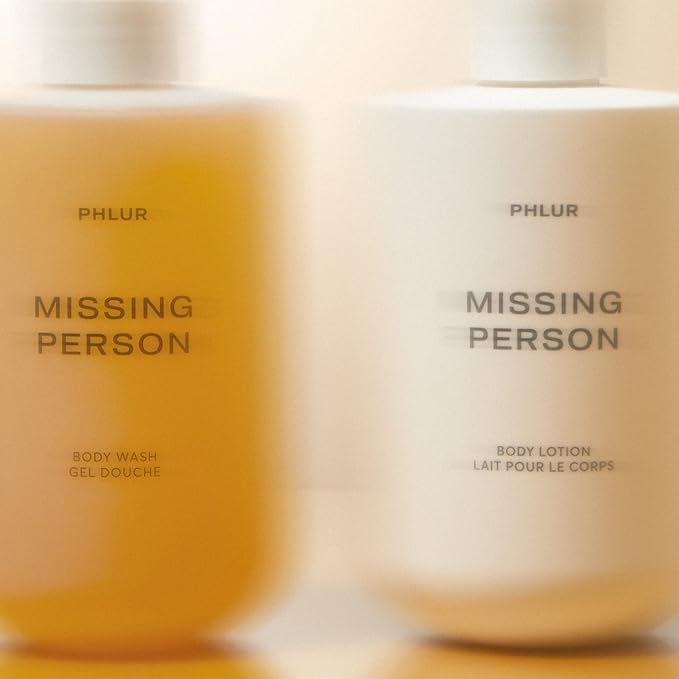 PHLUR Missing Person Body Lotion - Moisturizes & Replenishes Dry Skin - Floral Body Lotion for Women & Men with Bergamont, Musk, Orange & Sandalwood (16 Fl Oz)