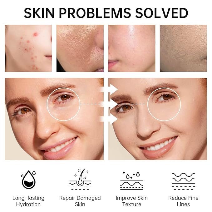 VGO Skin Care Set, Anti-Aging Moisturizing Repairing Soothing Snail Mucin Facial Skin Care Routine Kit for Dry Sensitive Dull Skin, 13.58 Fl Oz