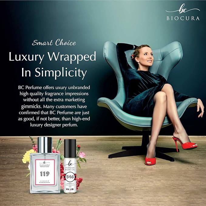 BC Perfume 126 Inspired by Christ Hypnotic Passion For Women Replica Fragrance Body Oil Dupes Alcohol-Free Sample Travel Size Concentrated Long Lasting Roll-On 0.3 Fl Oz/10ml