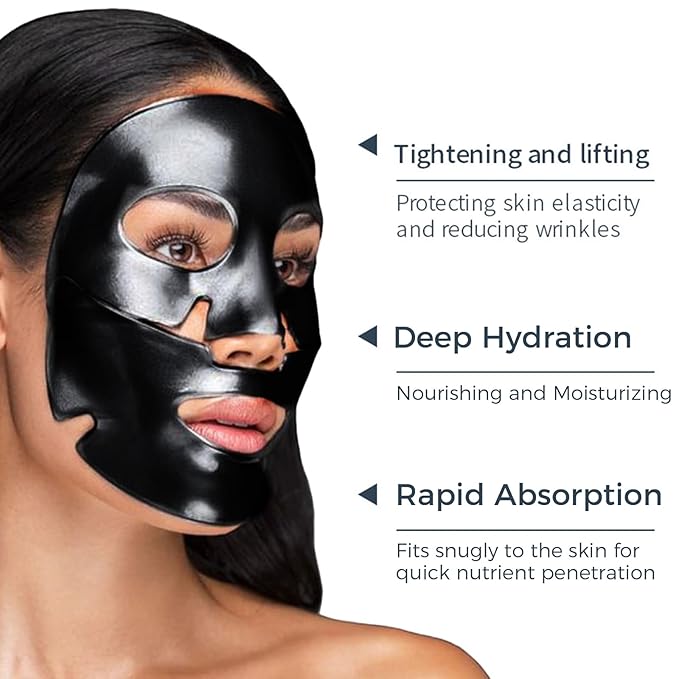 Black Pearl Collagen Mask – Hydrating & Firming