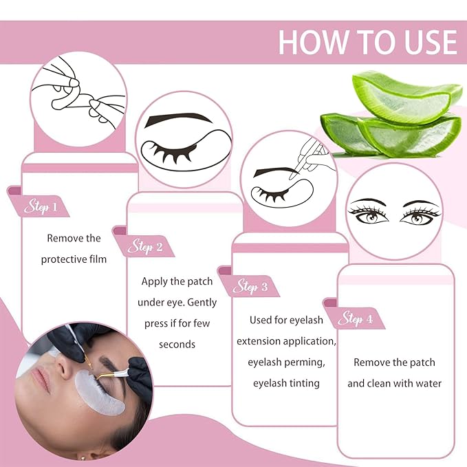 myaokue-up 102 pcs Natural Hydrogel Eye Gel Pads V- Shape Collagen and Aloe Vera Patches for Under Eyes Premium Eye Mask Beauty Tool Kit (Silver)