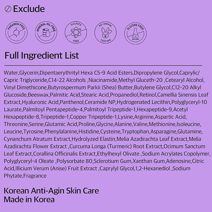 Retinol Peptide Serum 1.01 Oz – Anti-Aging, Hydrating & Firming for Wrinkles & Dark Spots, Gentle Retinol Serum for Face, Day & Night Korean Skincare