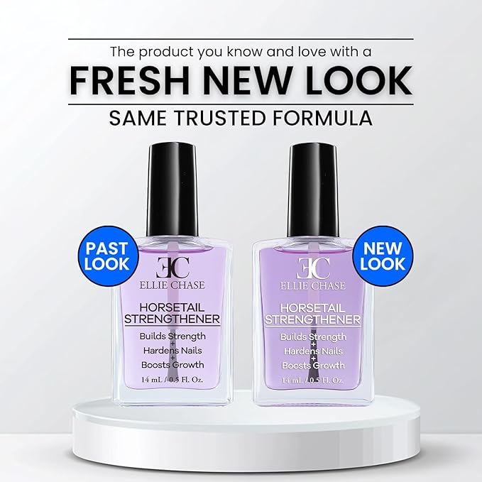 Horsetail Nail Strengthener, Growth, Hardener, Repair Treatment Polish 0.5 OZ/Help Splits, Breaks, Thin, Weak, Chipped, Damaged, Cracked, Peeling Nails/Grow Strong Hard Thicker Nails