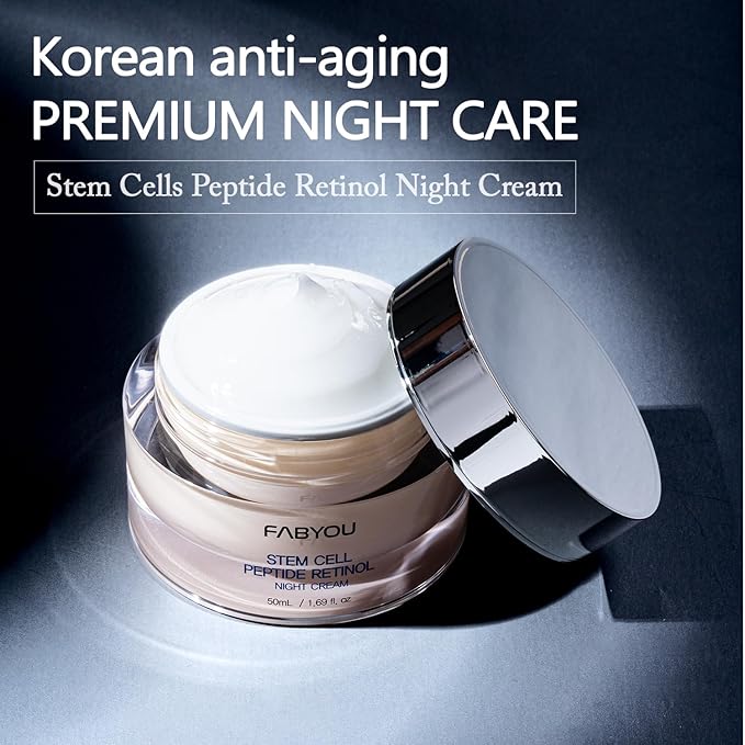 Fabyou Special Retinol Peptide Anti-Aging Korea Skin Care Night Care Set, Powerful Wrinkle Reduction & Skin Elasticity Boost with Retinol, Peptides| Fast Absorbing, Non-Sticky Formula for All Skin