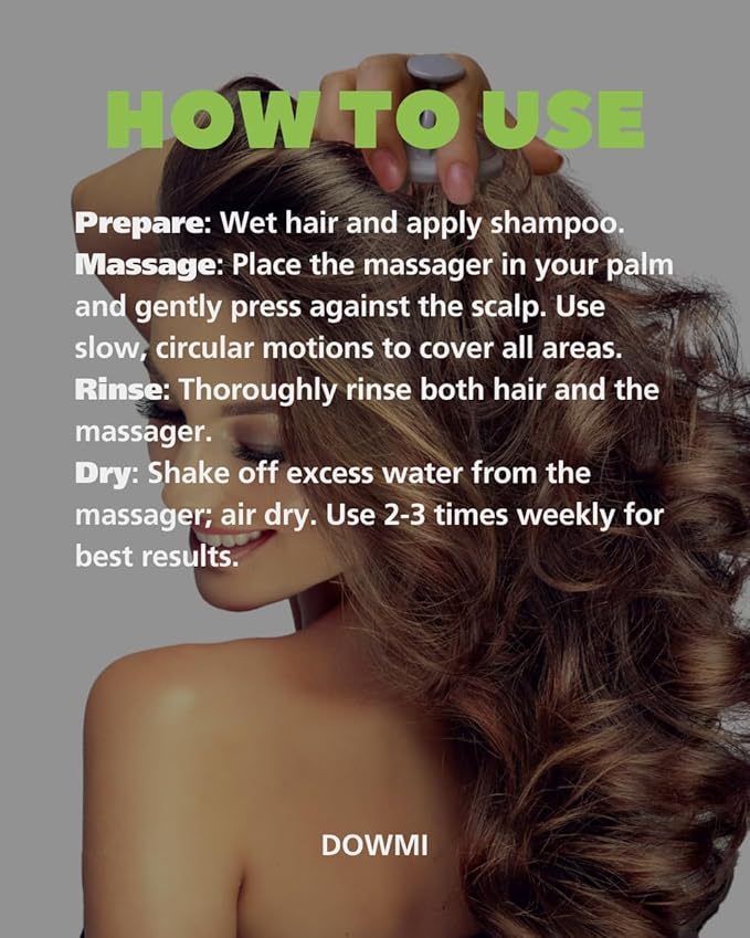 Scalp Hair Massager Shampoo Brush 2-Pack, Scalp Scrubber Set for Hair Growth and Deep Cleansing with Thick and Thin Bristles