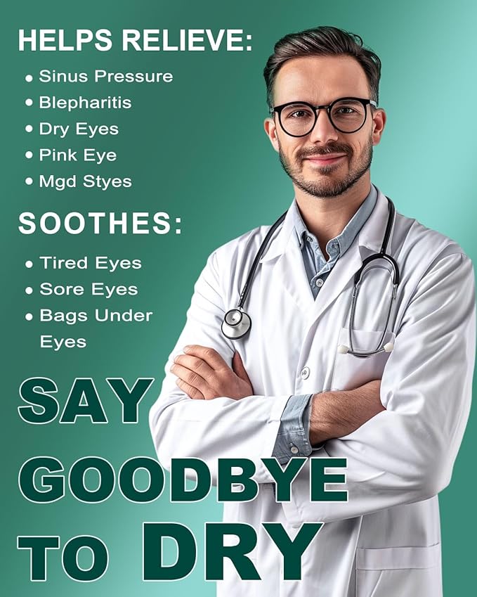 ProCIV 30 Packs Steam Eye Mask, Heated Eye Masks Relaxing Gifts for Women Soothing Eye Fatigue Hot Sleep Mask, Warm Eye Compress for Dry Eyes, Disposable Mask for Travel Essentials