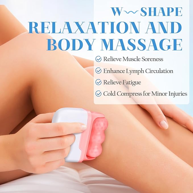 Christmas Gifts for Her Travel Ice Roller for Face and Eye - 2 in 1 Skincare Face Roller Facial Massager Beauty Skin Care Tools Travel Essentials Mothers Day Gifts for Mom Women Wife Girls Adults