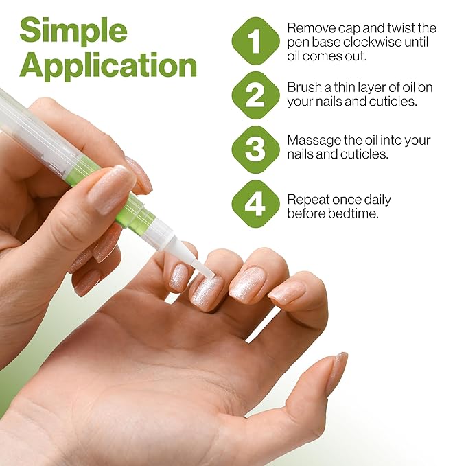 Nail Art Cuticle Protector Pen - Tool for Nail Art and Growth - Manicure & Pedicure Treatment for Brittle Breaking Fingernails (Green Pear & Citrus - 1 Pack)