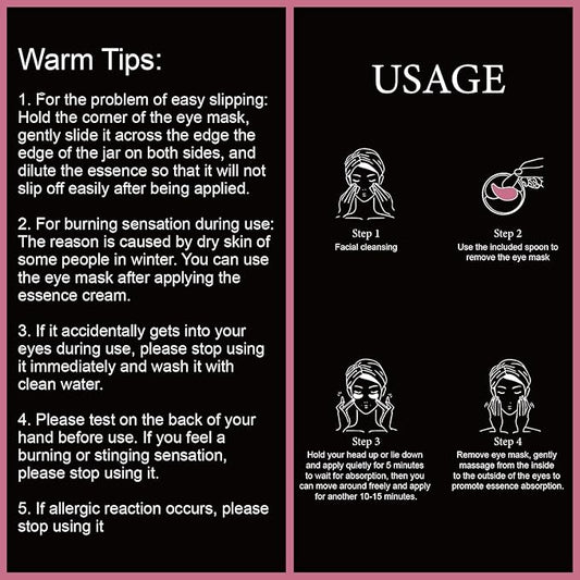 Caffeine Under Eye Masks, 60 Pcs Brightening Eye Patches for Dark Circles and Puffiness with Hyaluronic Acid, Reduce Dark Circles Eye Gel Pad