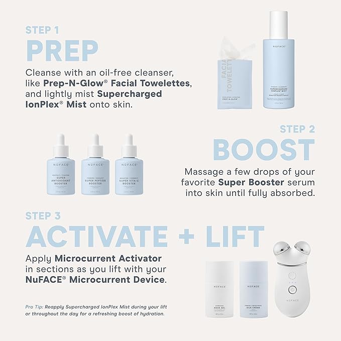 NuFACE Vita-C Brightening Face Serum - Vitamin C Serum for Dark Spots & Even Skin Tone + Niacinamide for Soothing Redness - Boosts Results of Microcurrent Treatments, Daily Skin Care (1oz)