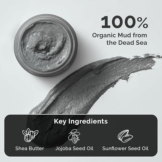 RBW Dead Sea Mud Mask for Face and Body - Natural Facial Treatment for Deep Cleansing, Detoxifying, and Hydration - Organic Ingredients for Glowing, Radiant Skin - Spa-Quality Beauty Care