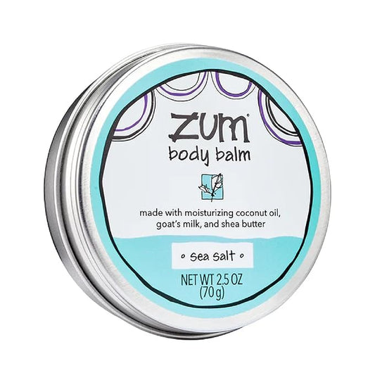 Zum Indigo Wild Body Balm - Body Moisturizer for Women & Men - Includes Goat's Milk, Shea Butter & More - Natural Skin Moisturizer - Sea Salt Scent - 2.5 oz