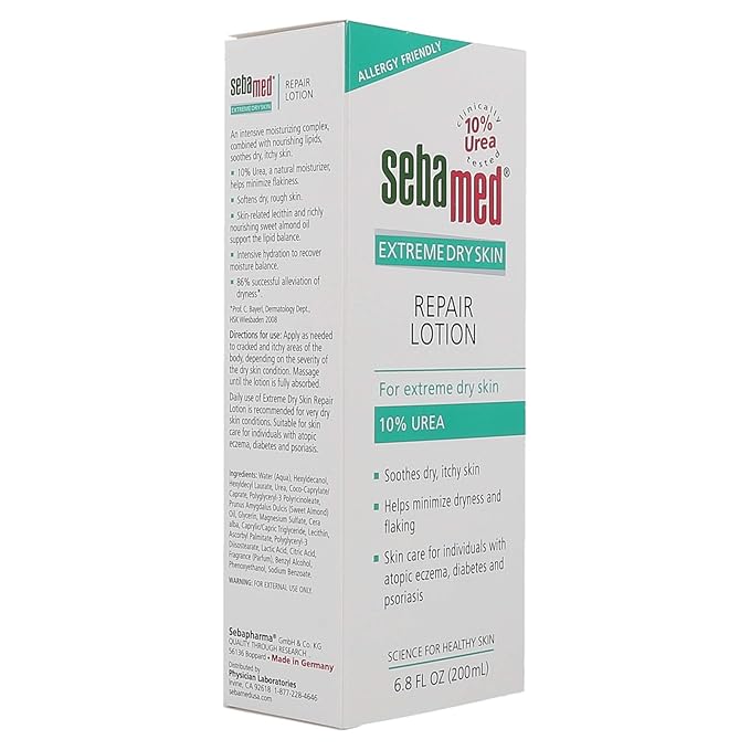 Sebamed Extreme Dry Skin Repair Advance Therapy Lotion with 10% Urea Perfect for Eczema Psoriasis Lotion Rough Dry Skin Moisturizer 6.8 Fluid Ounces
