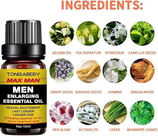 Massage Oil Enlargement Oil Increase Enlarge Gel Thicker Longer Stronger Large Size Enlarger Cream BLSEX for Men (MX-YEL)