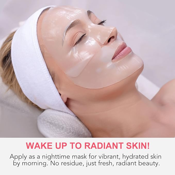 Collagen Face Mask,Collagen Face Mask Overnight,Collagen Mask for Lifting, Firming, and Moisturizing,for All Skin,4 Pack