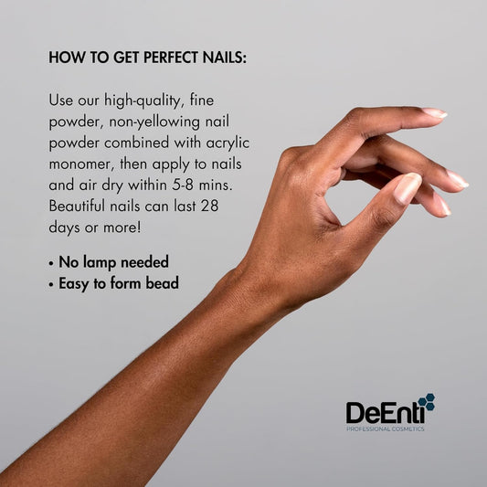 Acrylic Nail Powder, 2oz Natural Pink Acrylic Powder Dip for Nails, Mixed Powder Clear and Pink Blend, Long Lasting Salon Quality, Bubble Free Professional Nail Powder for Manicure Nail Art