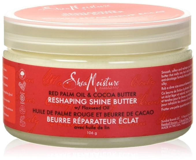 Shea Moisture Red Palm Oil & Cocoa Butter Shine Butter, 3.75 Pound