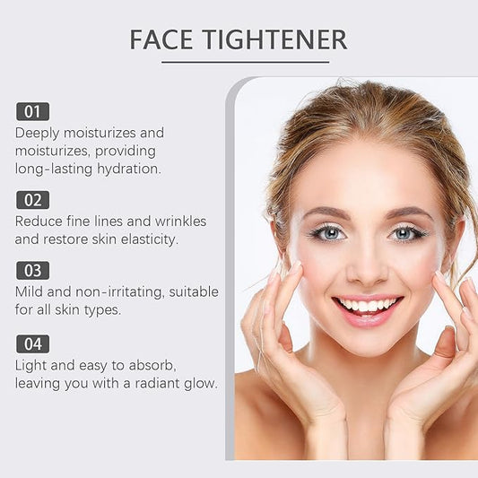 Temporary Face Tightener,Face Tightener Firm, Instant Lift Serum Firming and Smoothing Fine Lines for All Skin Types,100g/3.53oz