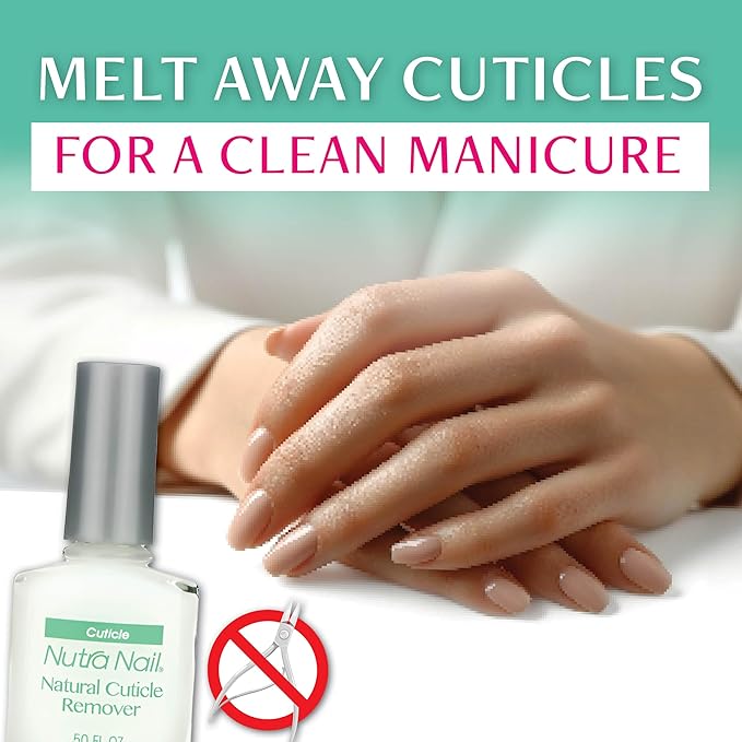 Nutra Nail Naturals Cuticle Remover - Instant Nail Bed Softener & Removal Oil Treatment for Nails & Nail Health (0.45 Fl Oz)