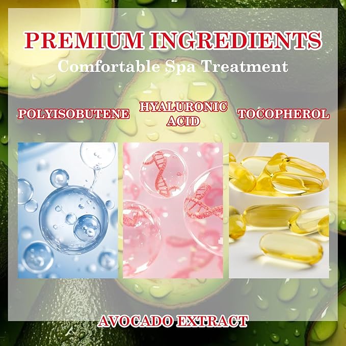 2 Pack Avocado Lip Scrub Set,Long Lasting Moisturizing Lip Scrubber Exfoliator, Cleansing Hydrating Lip Exfoliator Scrub and Moisturizer Kit for Chapped Dry Lips