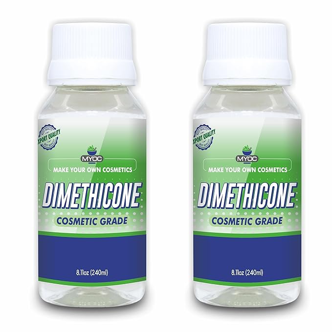 Pure Dimethicone No Adulterants |used For Hair, Lips, Body And Skin Conditioning Products| Dimethicone Moisturizer| Cosmetic Grade - (240 ml) (8.11 Fl Oz) | Pack Of 2