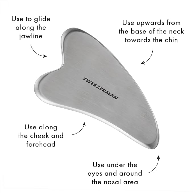 Tweezerman Stainless Steel Gua Sha Massager