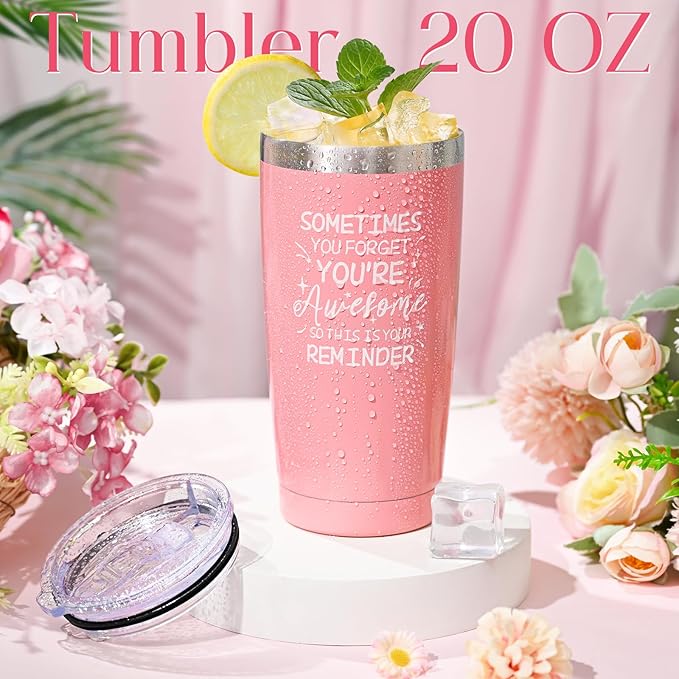 FRAMICS Spa Gifts for Women, Relaxing Spa Gift Baskets for Women, Bath Sets for Women Gift, Relaxing Gifts for Mom, Wife, Sister, Friends, Teacher, Nurse, Valentine's Day, Mother's Day, 8-Piece, Pink