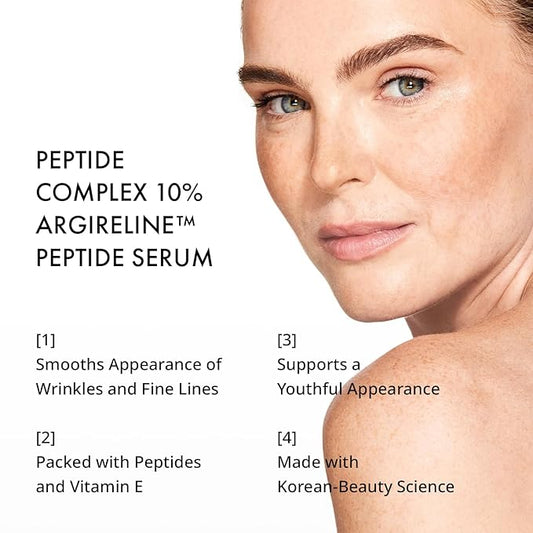 Depology Peptide Complex 10% Wrinkle Defense | Argireline™ Peptide Serum | Hydrating Face Serum Targets Dynamic Wrinkles | Vitamin C & Hyaluronic Acid Serum 1.01 fl oz