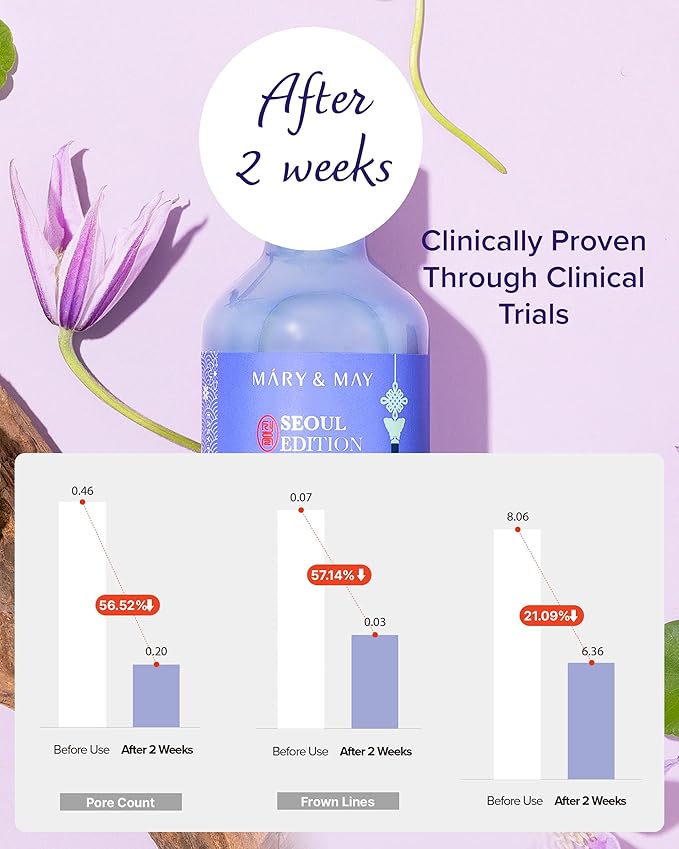 Mary&May SEOUL EDITION Retinol 0.1% Bakuchiol Cica Serum - Korean Face Serum for Pore Elasticity & Wrinkle Improvement - Cica and Peptides - Fragrance-Free, Vegan, and Cruelty-Free, 2.7 fl.oz.