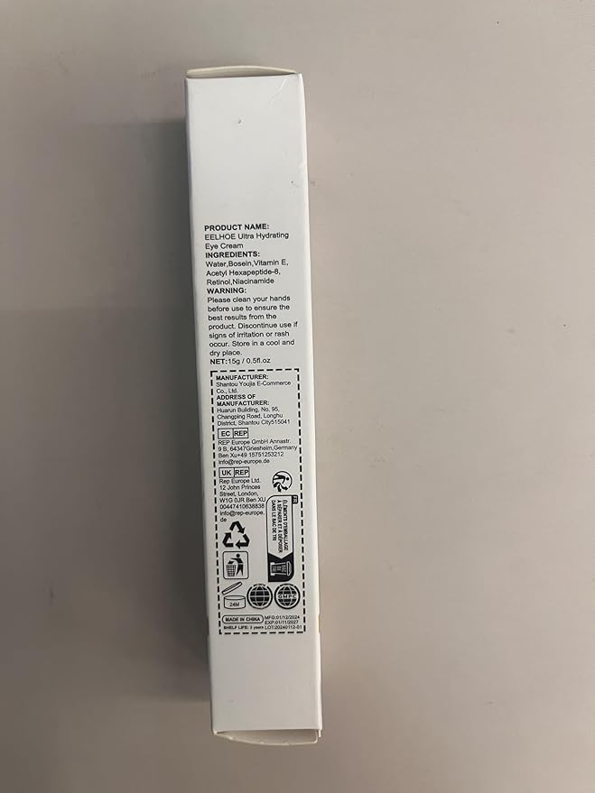 Xylane Eye Cream for Dark Circle & Puffiness, Caffeine/Pro-Xilane Active Anti-Wrinkle Eye Cream, Anti-Aging Active Eye Repair/Lifting Cream for Anti-Oxidation, Fade Fine Lines around Eyes-15 G