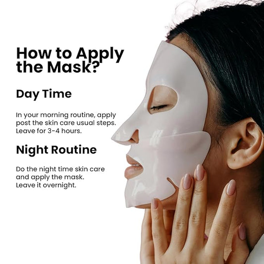 Collagen Face Real Deep Mask, Hydrating Overnight Hydrogel Mask, Pore Minimizing, Elasticity Improvement, 34g x4ea Bio-Collagen