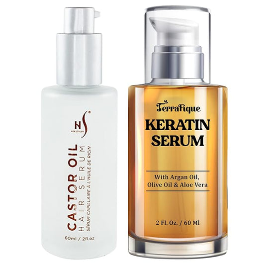 Keratin Hair Serum - Hersyler Castor Oil Serum Set