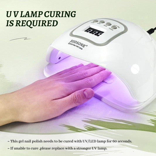 JODSONE 3Pcs 16.5ml Top Coat And Base Coat Set with Builder Gel No Wipe Top Coat Base Gel Builder for Thickening Strengthener Building Extension Need U V Lamp Cured