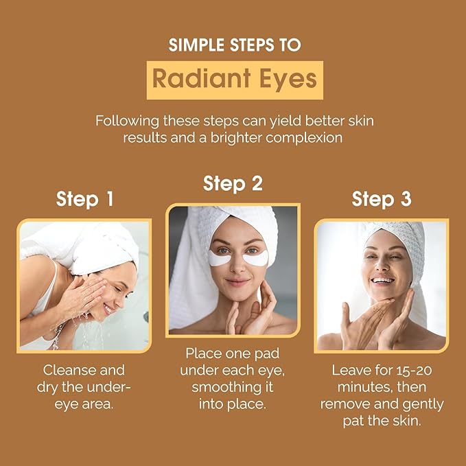 Under Eye Patches with Vitamin C & E - Dermatologist Tested Korean Eye Gel Patches for Puffy Eyes and Dark Circles - Hydrating Eye Gel Patches - Brightening Depuff Eye Patches - 15 Pairs