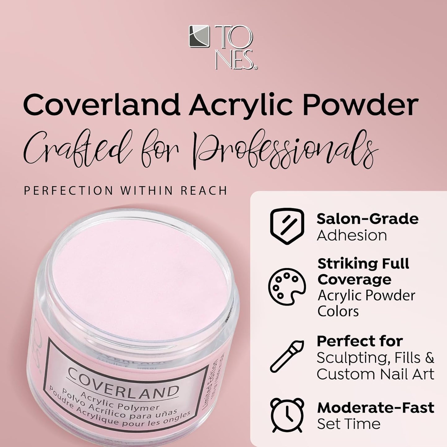 Coverland Acrylic Powder 3.5oz "Amore Mio" - Limited Edition