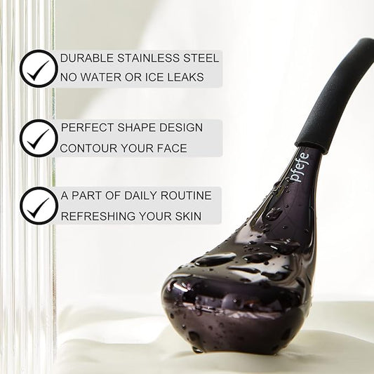 Cryo Sticks for Face, Ice Globes Cryo Globes for Facials, Esthetician Supplies Gifts, Unbreakable Stainless Steel Ice Roller Cooling Spa Balls with Storage Case