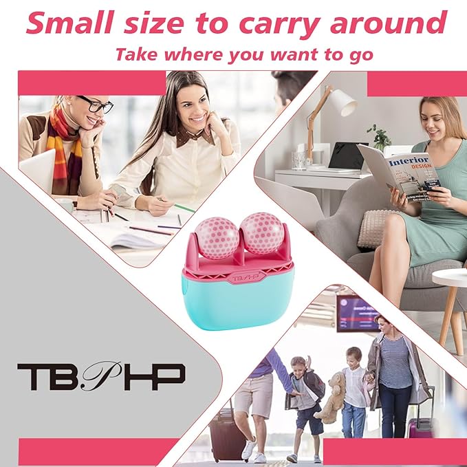 TBPHP Ice Roller BF01 for Face & Eye with Plastic Cover Massager Face Massage Roller Tools (Pink)