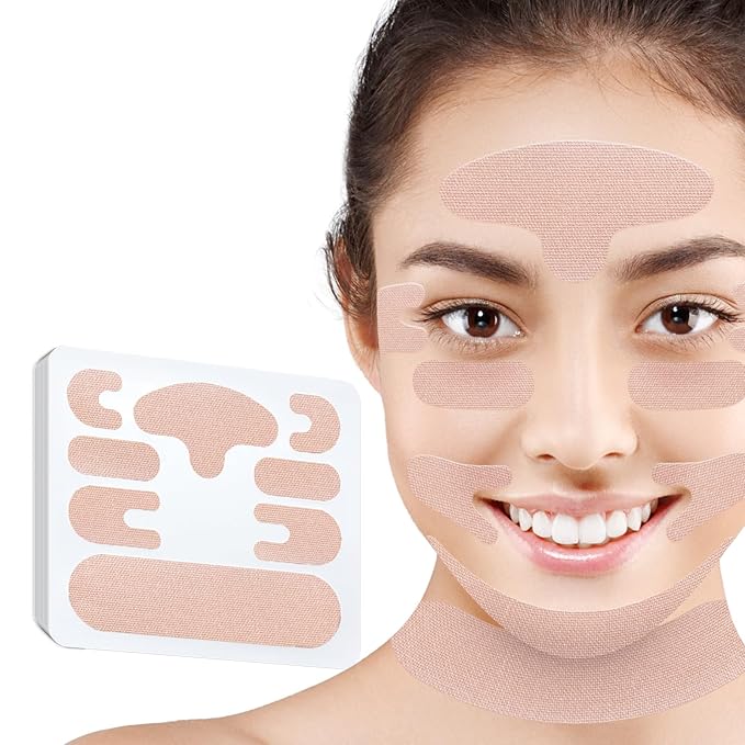 Anti Wrinkle Patches 160 PCS Face Lift Tape, Anti aging Face Tape for Neck, Smile Line, Eye, Forehead, Sensitive Sleep Patches for Women Face Tightening