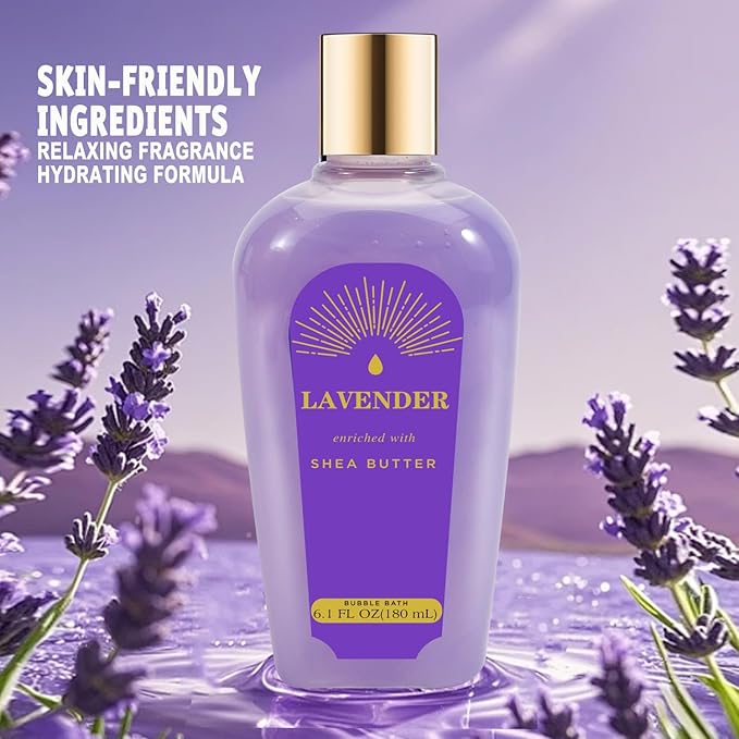 Spa Luxetique Gift Baskets for Women, Mothers Day Gifts for Mom, 11pcs Lavender Sets, Relaxing Bath Sets for Women