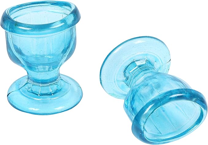 Glass Eye Wash Cup with Engineering Design to Fit Eyes for Effective Cleansing Superior, Smooth Edge,Snug Fit- with Storage Container Soothing Relief from Allergens, Irritants, Makeup, Dust, Dry Eyes